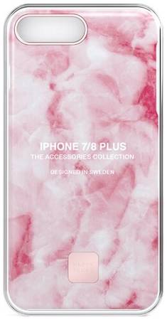 Чехол Happy Plugs Slim iPhone 7 Plus/8 Plus Marble, розовый мрамор