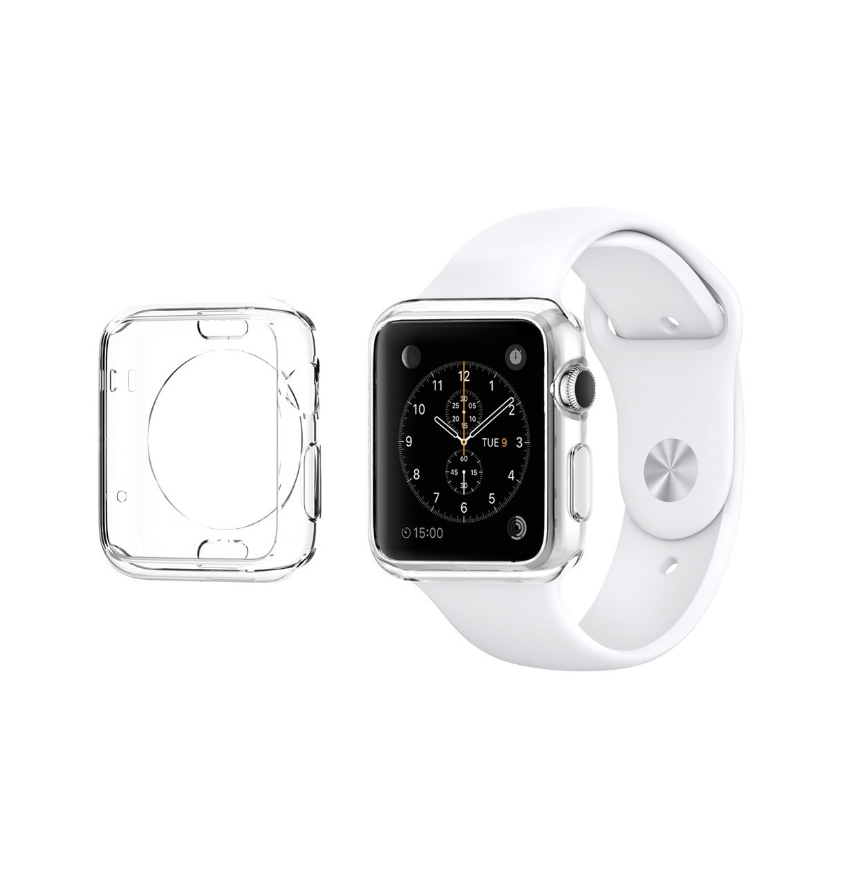 Клип-кейс Spigen Apple Watch (38mm) Liquid, кристально-прозрачный