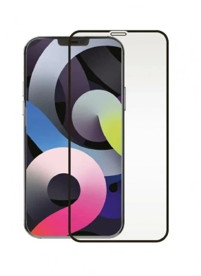 Защитное стекло «vlp» для iPhone 12/12 Pro, 2.5D олеофобное, черная рамка