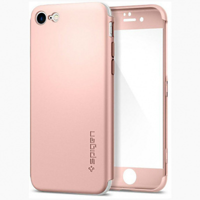 Клип-кейс Spigen IPhone 7 Thin Fit 360, розовое золото