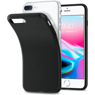 Чехол Spigen IPhone 7 Plus Liquid Crystal, матово-черный
