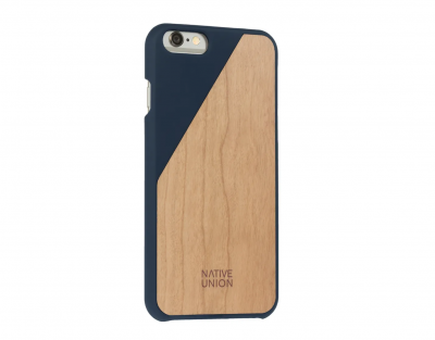 Чехол IPhone 6 Native Union CLIC Wooden, синее дерево